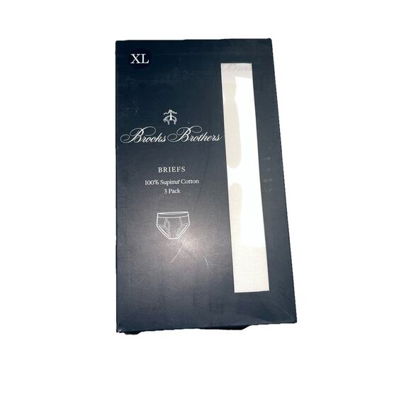 Brooks Brothers Men 3 Pack Stretch Brief size Lfits 36-38 NEW White - Picture 2 of 4